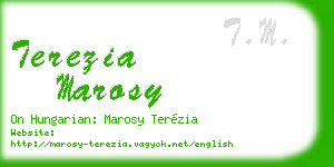terezia marosy business card