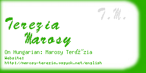 terezia marosy business card